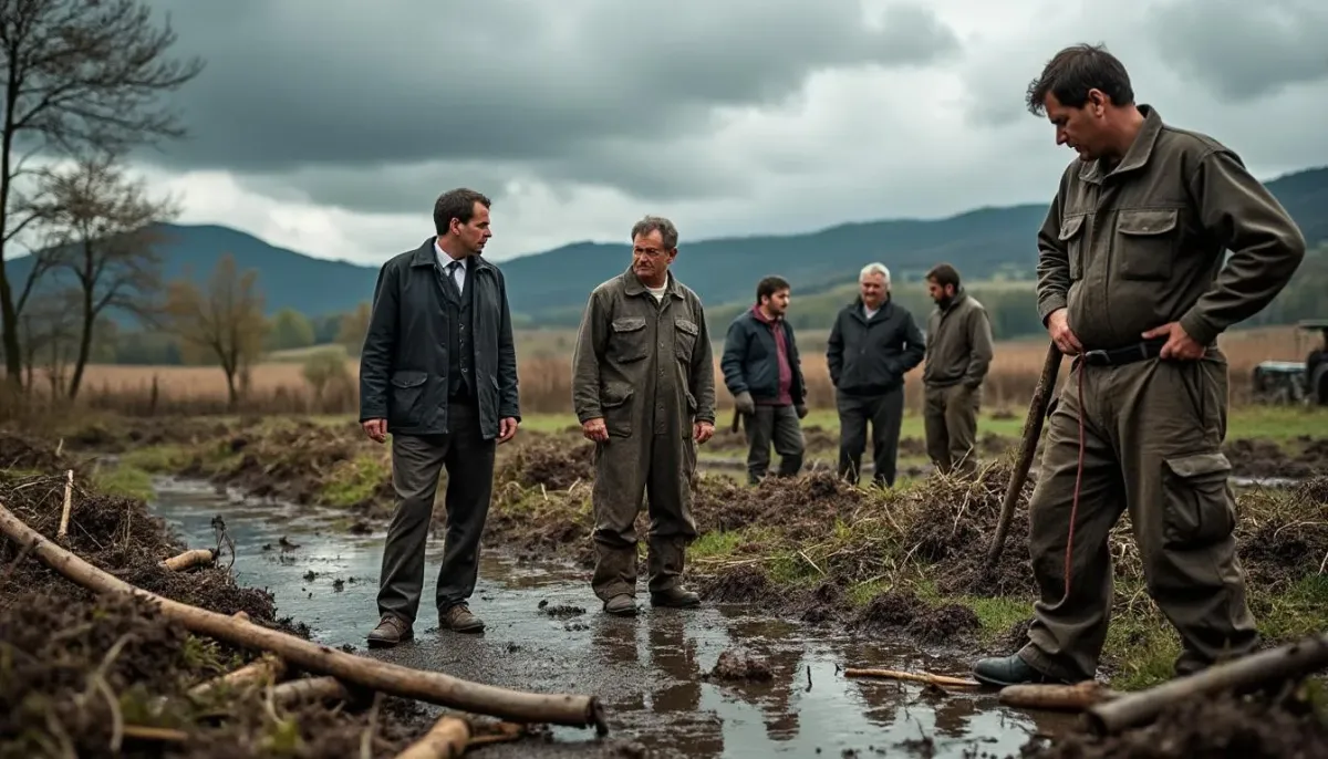 Autunois Morvan : les agriculteurs font face aux ravages de l'orage, le sous-préfet d'Autun évalue les dommages