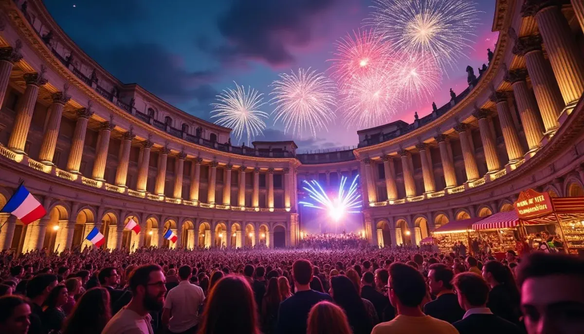 célébration du 14 juillet au sein du théâtre antique