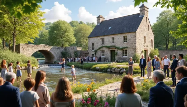 Inauguration des travaux de réhabilitation du Moulin du Vallon à Autun
